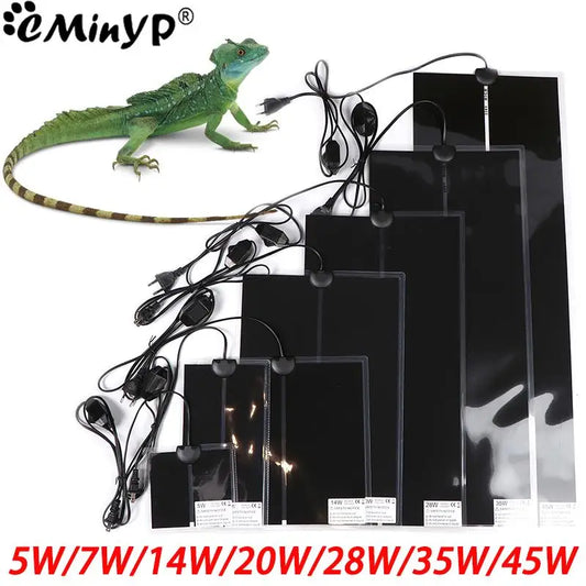 5W-45W Terrarium Reptiles Heat Warm Pads Adjustable Temperature Controller