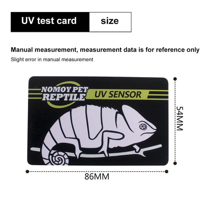 UVB Tester Reptile UVA UVB Fluorescent Lamp Tester Card