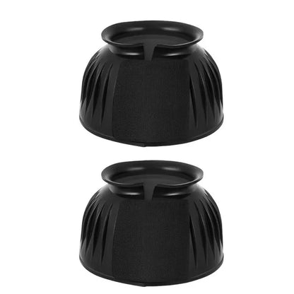 Horse Bell Boots 2pcs Rubber No-Turn Horse Bell Boots Soft Equine Boots Protective Gear