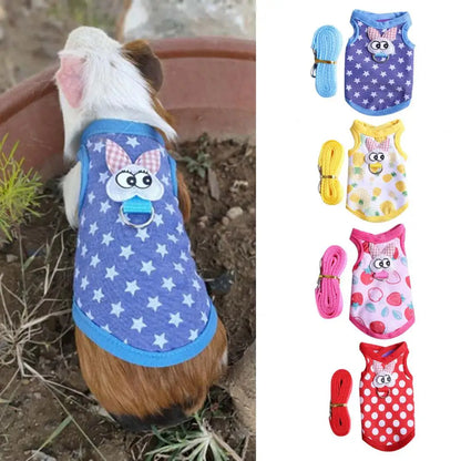 Reusable Bunny Apron Guinea Pig Clothes Three-dimensional Pattern Small Pet Clothes