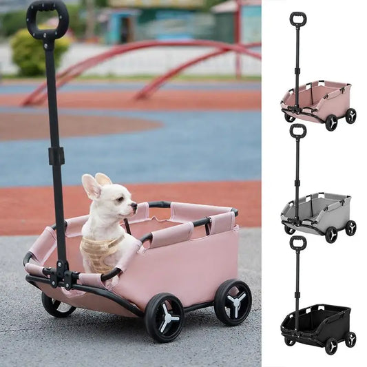 Stroller for Dog Pet Stroller Dog Cat Folding Pet Trolley 4 Wheels