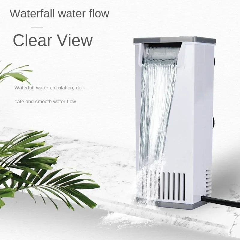 3W 200L/H Waterfall Aquarium Filter Pump Turtle Fish Tank Low Water Level Filter 220-240V