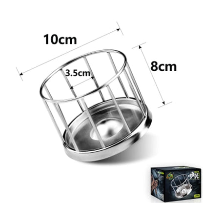 304 Stainless Steel Tortoise Turtle Feeder Bowl