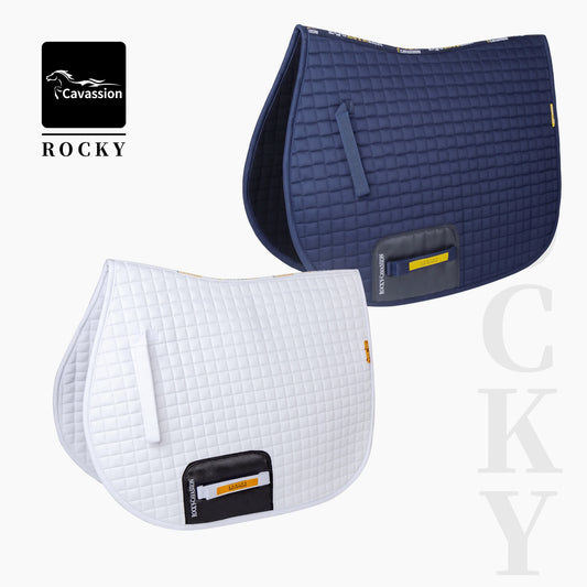 horse riding sweat-wicking saddle pad Shock Horse equipment white color saddleclothes