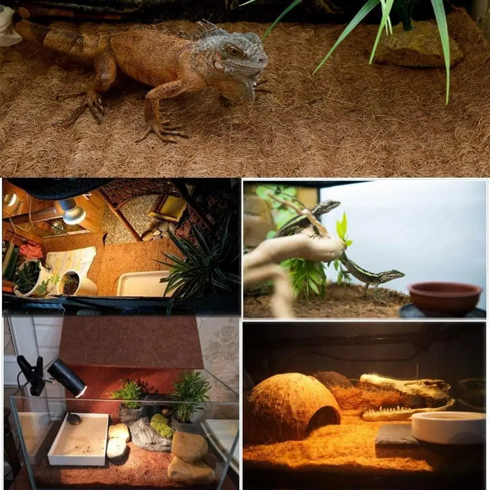 Reptile Carpet Natural Coconut Fiber Coir Tortoise Mat Terrarium Liner