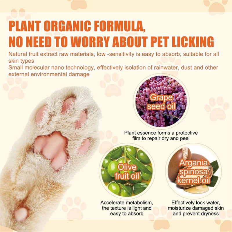 Moisturizing Natural Cream Dog Cat Paw Wax Dry Paws & Nose Pet Paw Balm Puppy Paw Protectors