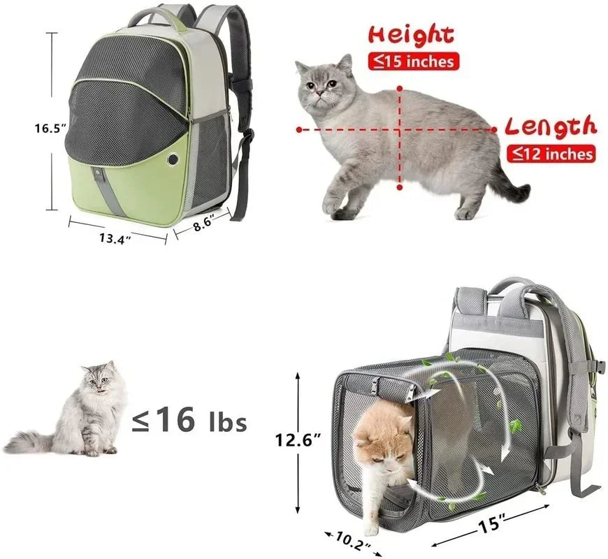 Portable Pet Carrier Bag Outdoor Foldable Breathable Travel Bag