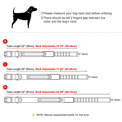 Military Tactical Dog Collar Nylon Wide