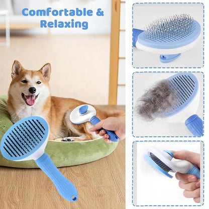 7-piece cat and dog brush beauty set