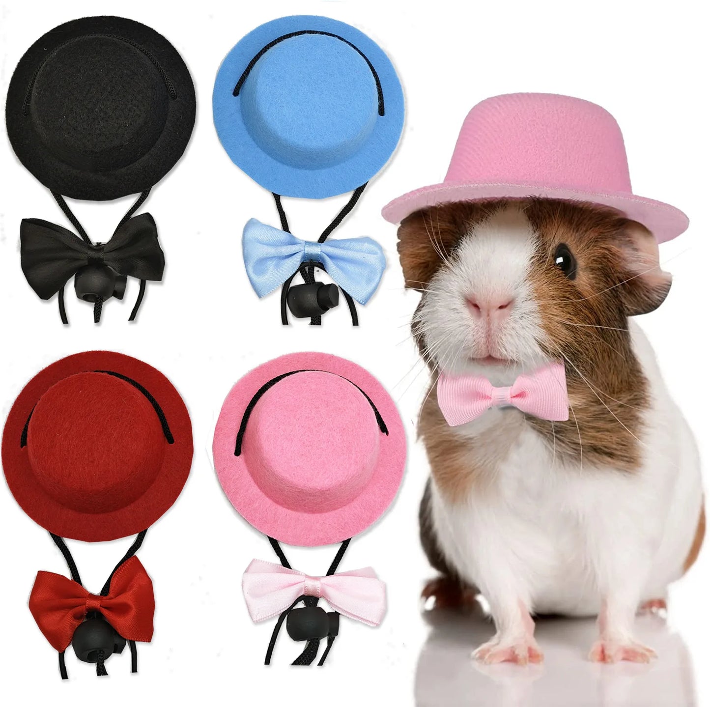 Small Animals Hats Bow Tie Funny Pet Accessories