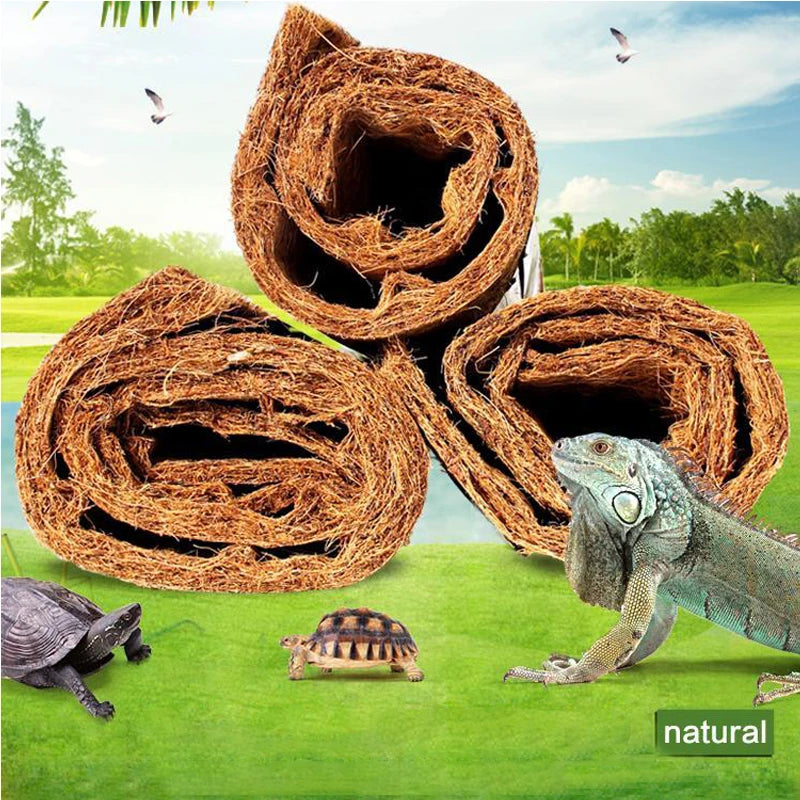 Reptile Carpet Natural Coconut Fiber Coir Tortoise Mat Terrarium Liner