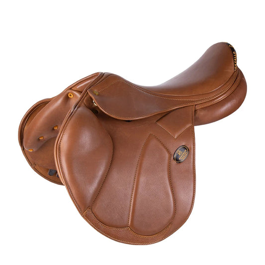 High quality jumping saddle Italia cowhide leather adjustable equestrian saddle