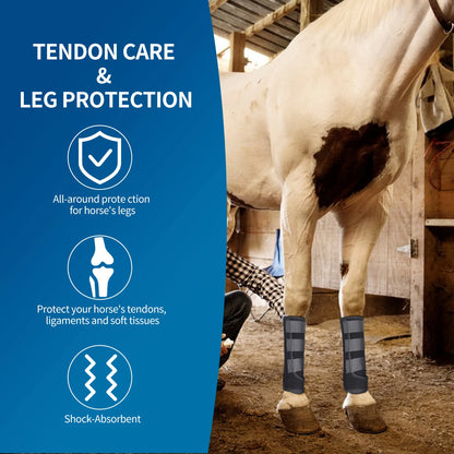 Horse Leg Guards Shock-Absorbing Protection Equestrian Training