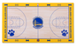 GOLDEN STATE WARRIORS FOOD COURT PET FEEDING MAT - PVC