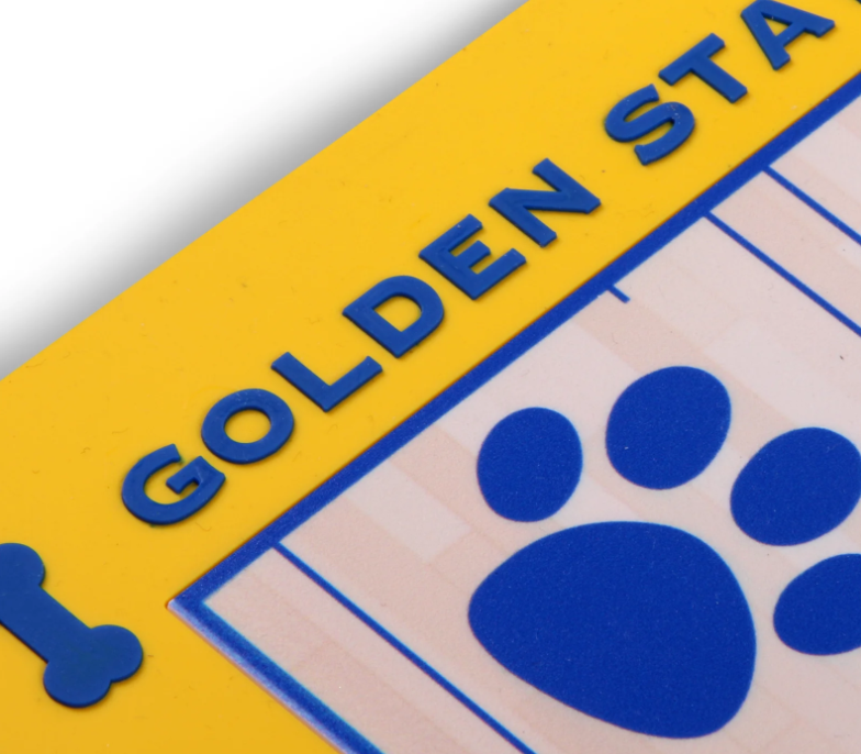 GOLDEN STATE WARRIORS FOOD COURT PET FEEDING MAT - PVC