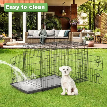 BestPet 48 Inch Dog Crates for Large Dogs Folding Outdoor and Indoor Pet Dog Cage