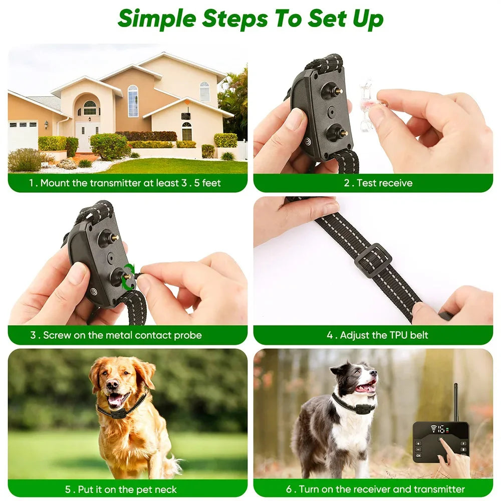 New 2 In 1 Wireless Automatic Alarm Dog Trainning Device