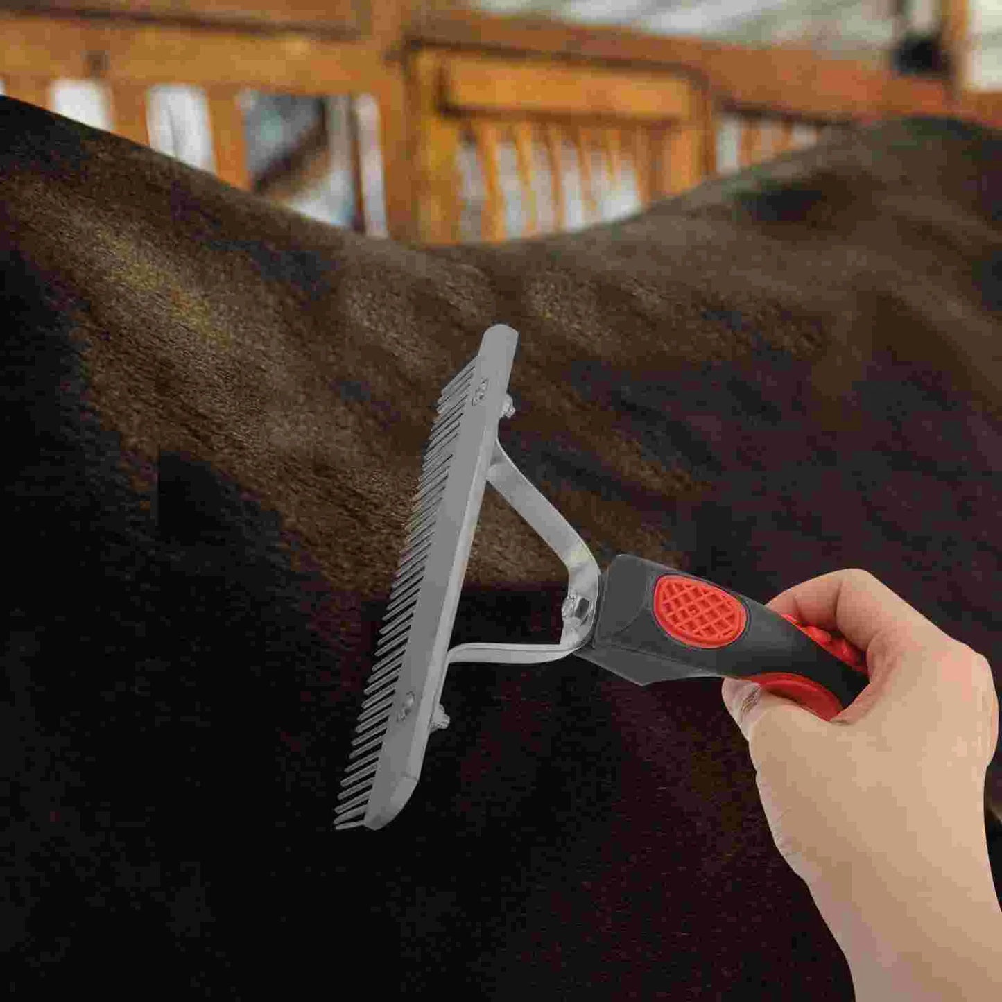 Cleaning Brush Horse Sweat Scraper Grooming Comb