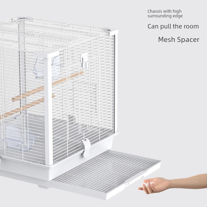 Luxury Square Aluminum Bird Parrot Cage