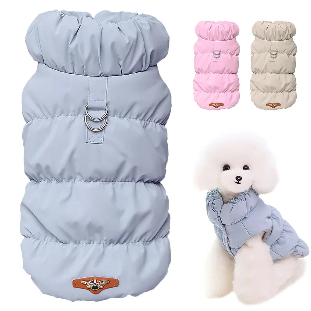 Soft Warm Dog Clothes Winter Padded Coat