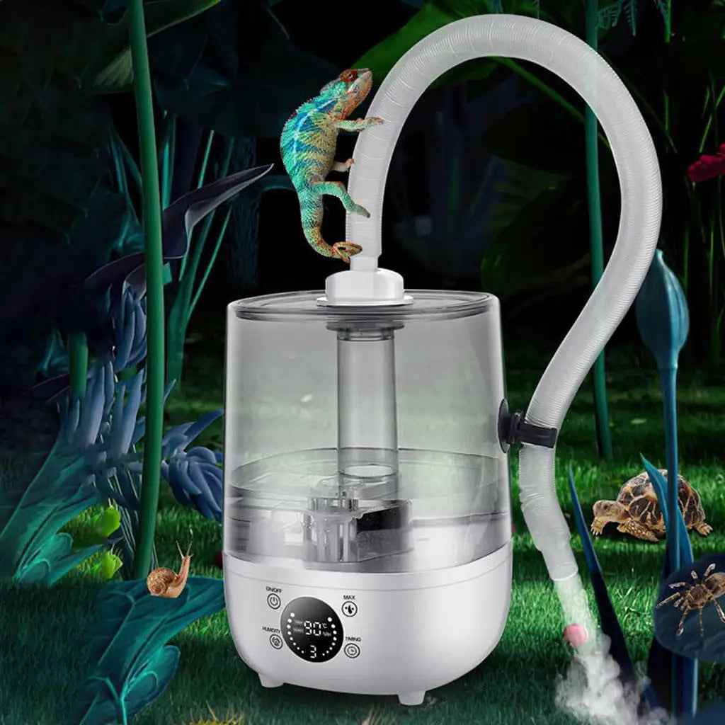 4L Reptile Fog Machine For Amphibians Tortoise Terrarium Large Capacity Smart Touch Screen Humidifier Fogger 220V