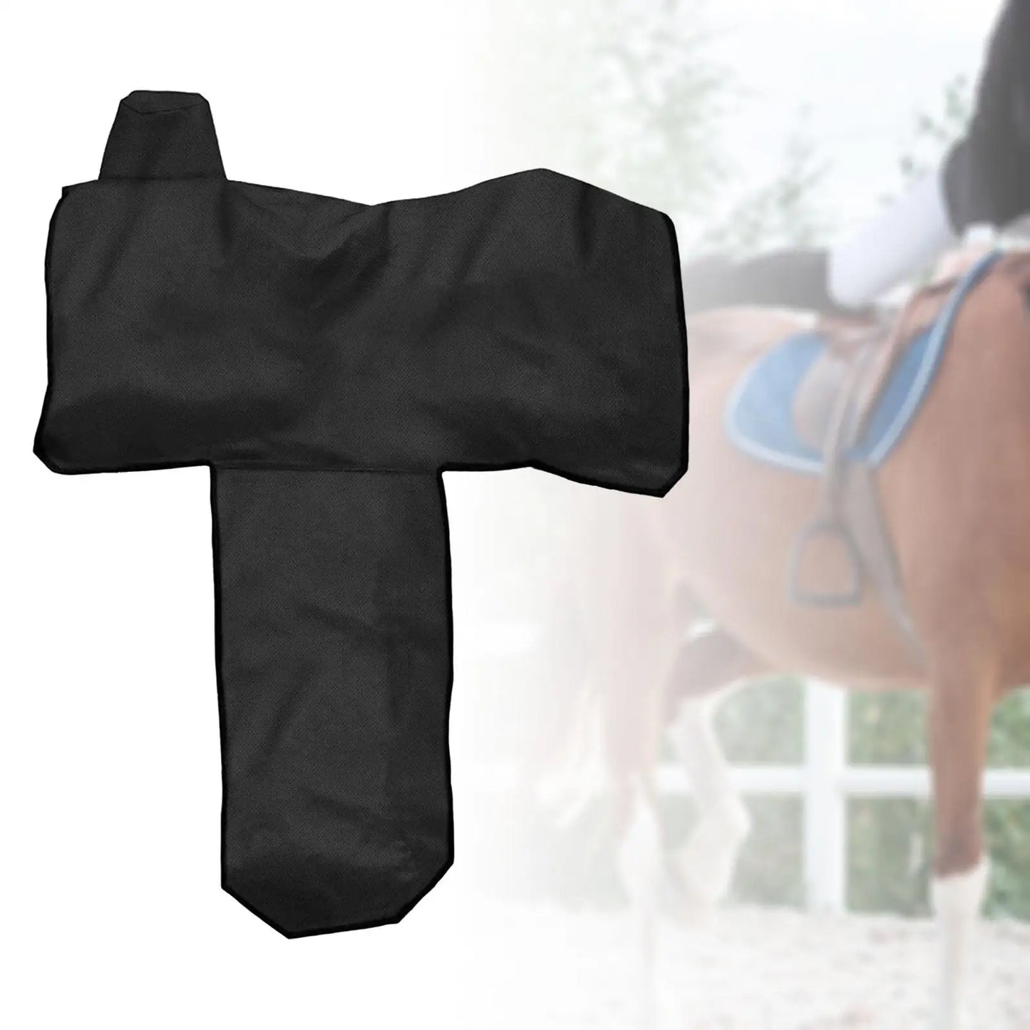 Horse Saddle Cover Black Protector Protect Cover for Western Saddles