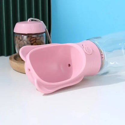 Portable Dog Cat Water Bottle with Storage Food and Water