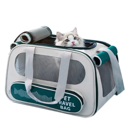 Pet carrier cat breathable pet backpack outdoor cat bag camping kitten bag