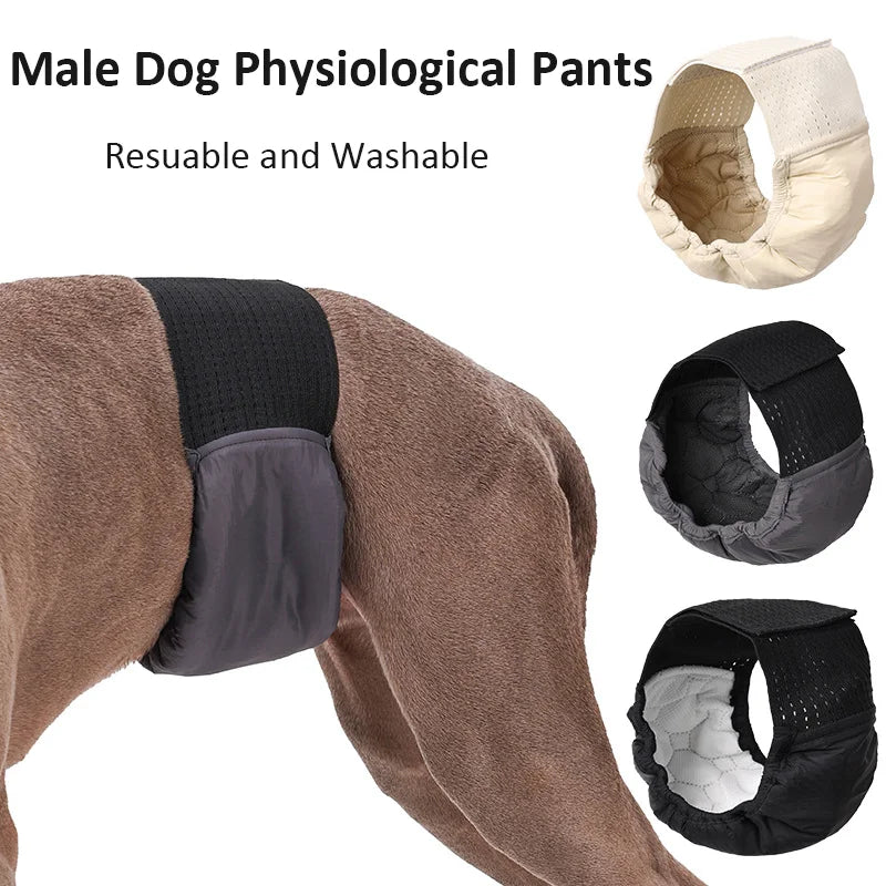 Pet Physiological Pants Male Dog Washable Belly Band Wrap/Diaper