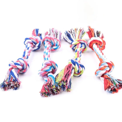 20pcs Dog Toy Pet Molar Bite-resistant Cotton Rope Knot