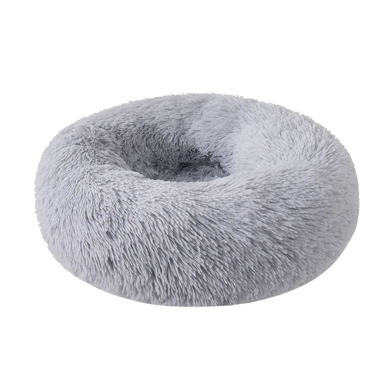 Plush Round Dog Bed for Winter, Soft and Comfortable Pet Supplies Dog Accessories