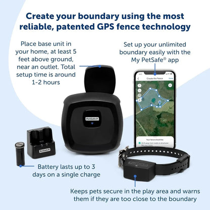 GPS Connected Customizable Wireless Fence