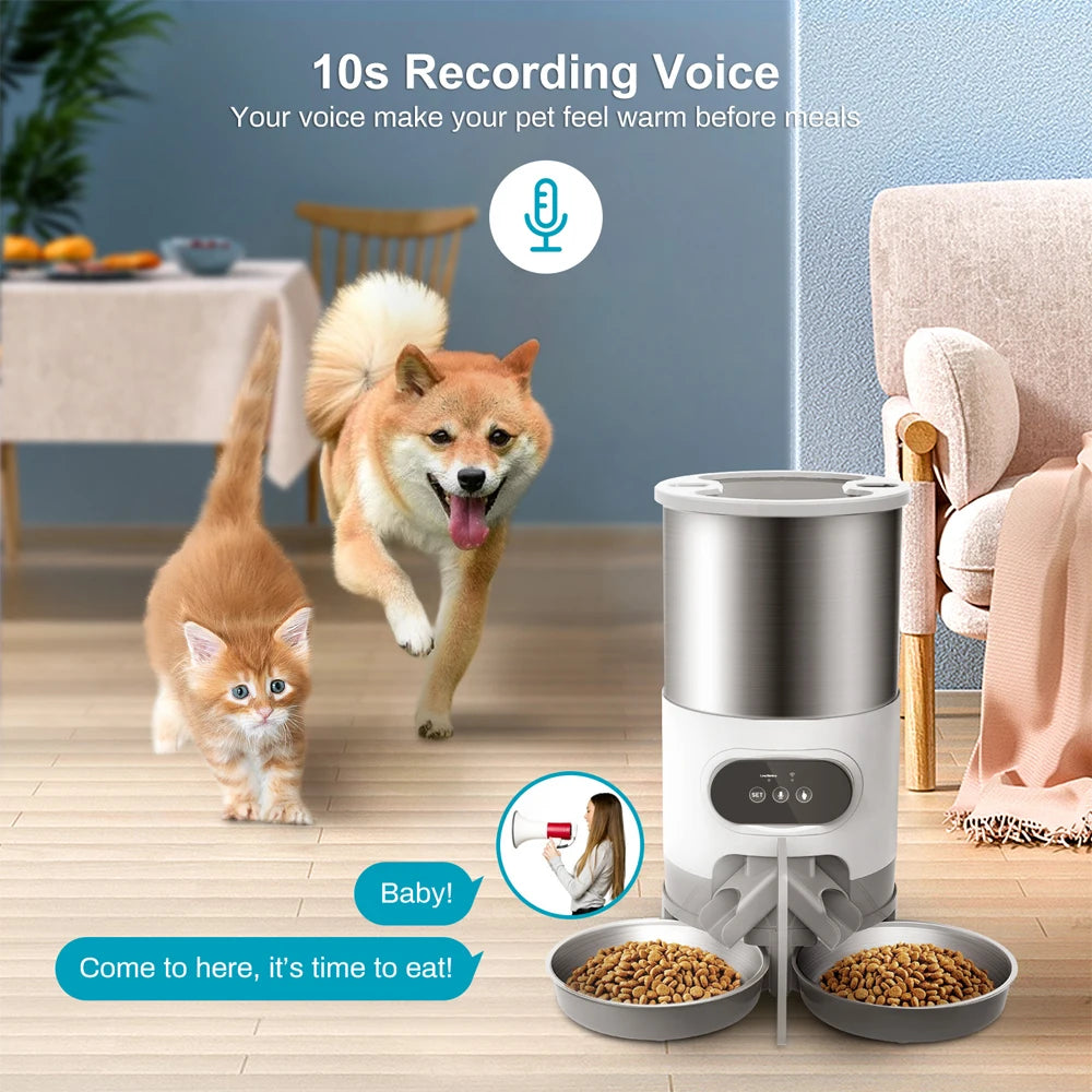 Smart APP Pet Feeder Automatic Dispenser Stainless Steel