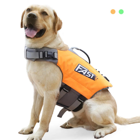 Pet Swimming Life Jacket Safety Vest for Dog in Summer Fashion Adjustable Reflective in Pool or Surfing Drifting Dog Life Vest