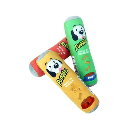 Dog Molar Toys Barrel Shape Sound Puppy Chew Plush Toy